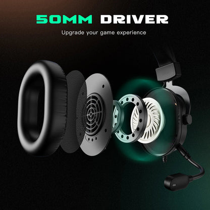 RGB Gaming Headset w/ Mic - Top Tier Tronix