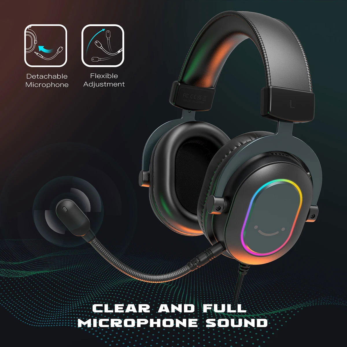 RGB Gaming Headset w/ Mic - Top Tier Tronix